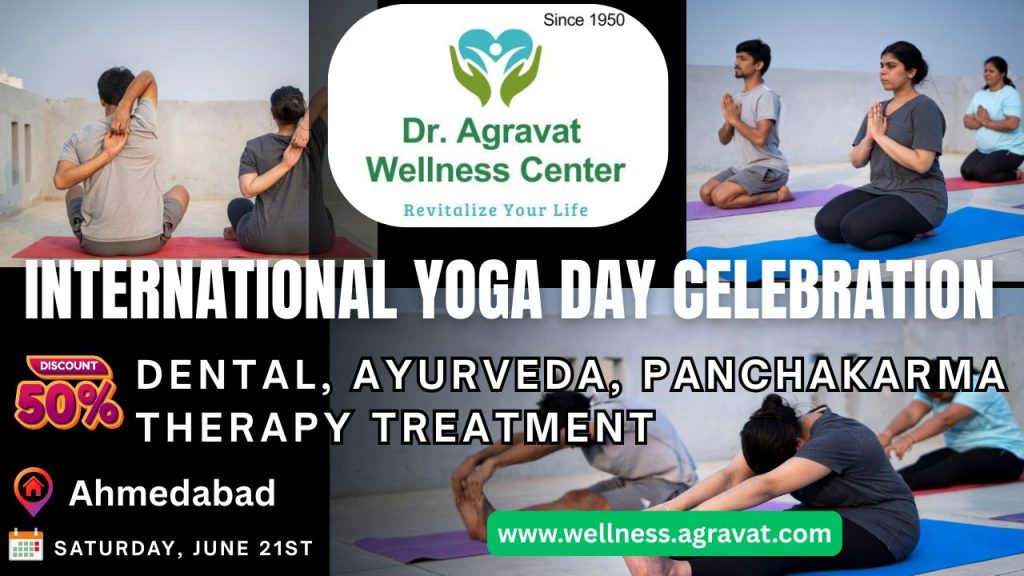 International yoga day 2025 celebration at Dr Agravat Wellness Center Ahmedabad, Gujarat, India