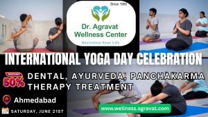 International yoga day 2025 celebration at Dr Agravat Wellness Center Ahmedabad, Gujarat, India